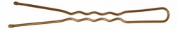 Шпильки DEWAL коричневые, волна 60 мм, 200 гр, в коробке